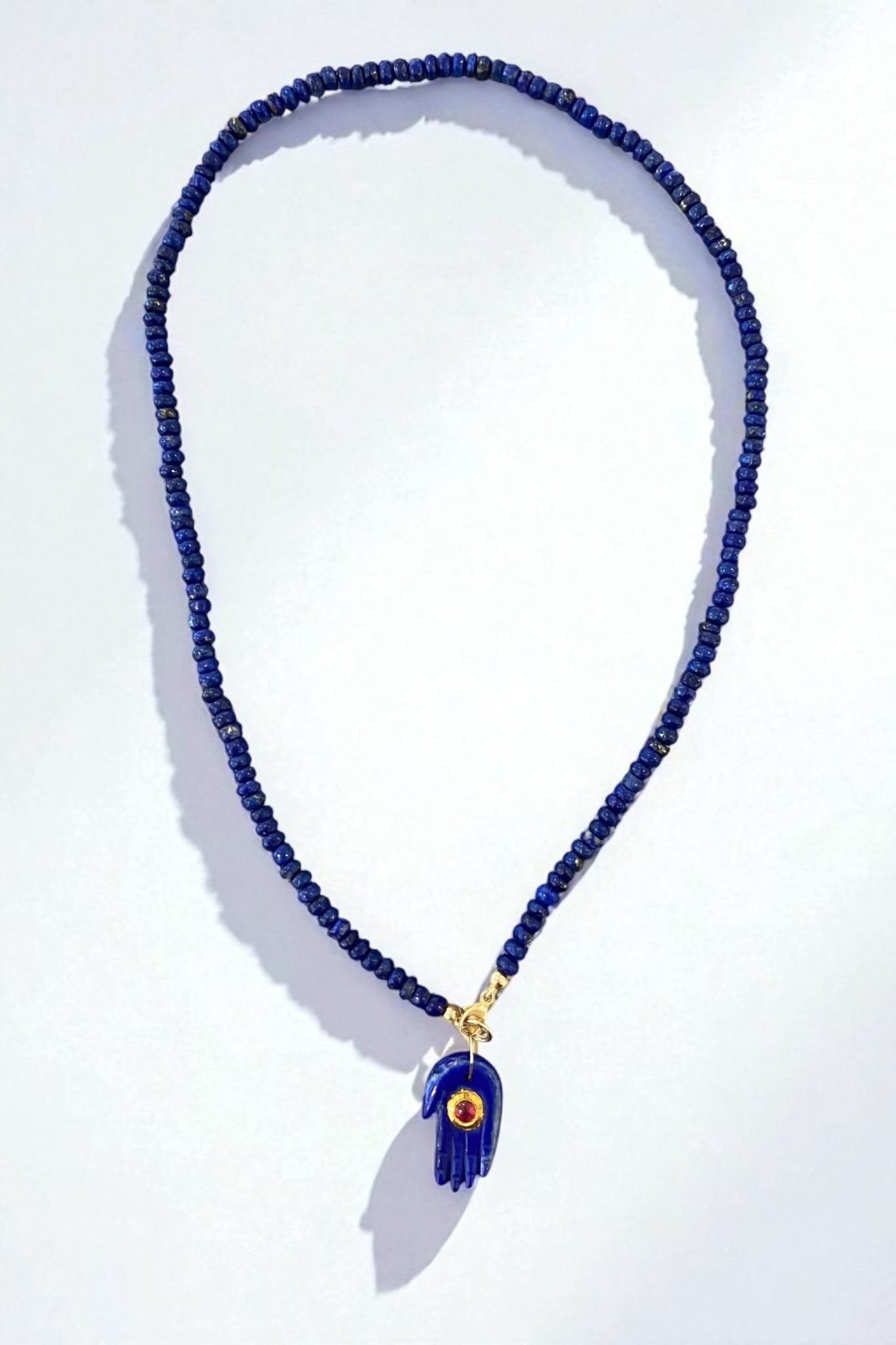 Lapis Hand Charm