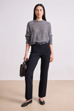 Straight Pull On Zipper Pants