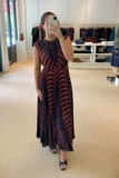 Violeta Pleated Sleeveless Midi Dress