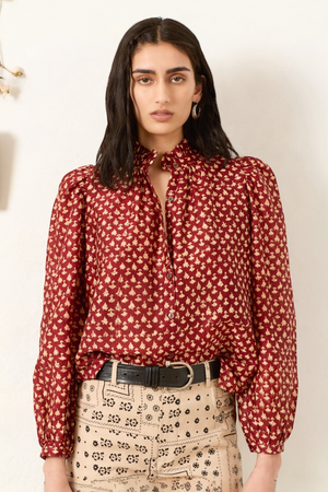 Annabel Mahogany Bhutti Shirt