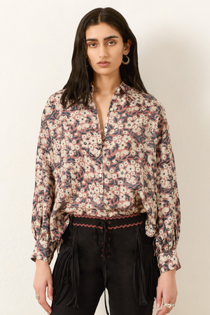 Emery Sepia Floral Shirt