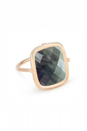 Pixie Black MOP Antique Ring