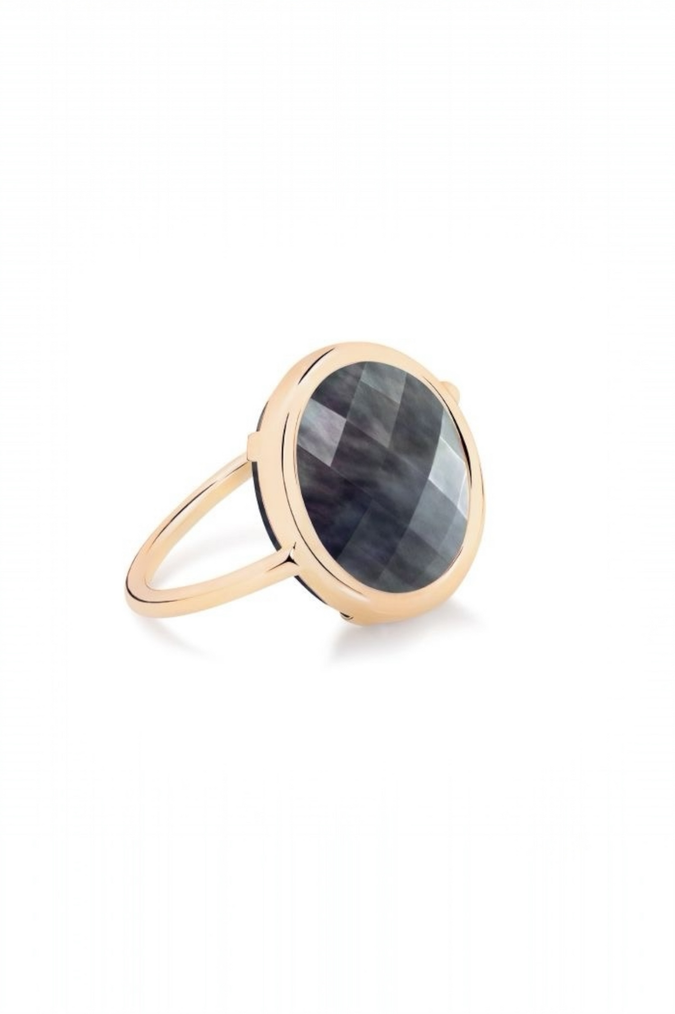 Pixie Black MOP Baby Disc Ring