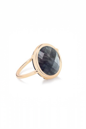 Pixie Black MOP Baby Disc Ring