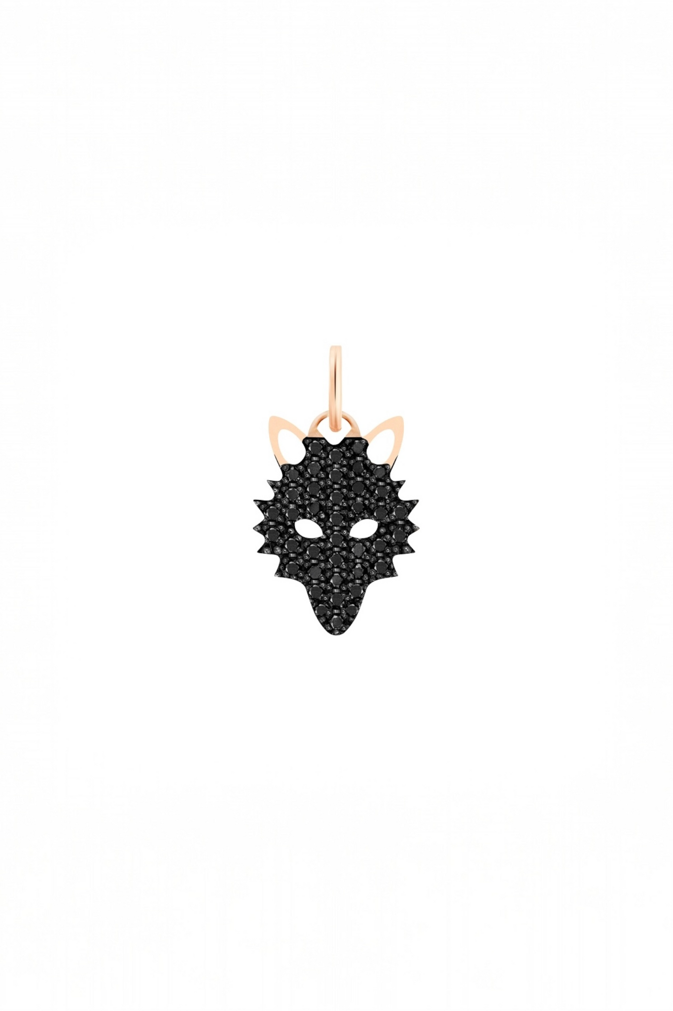 Black Diamond Wolf Charm