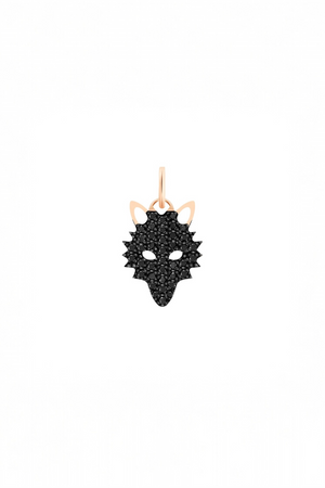 Black Diamond Wolf Charm