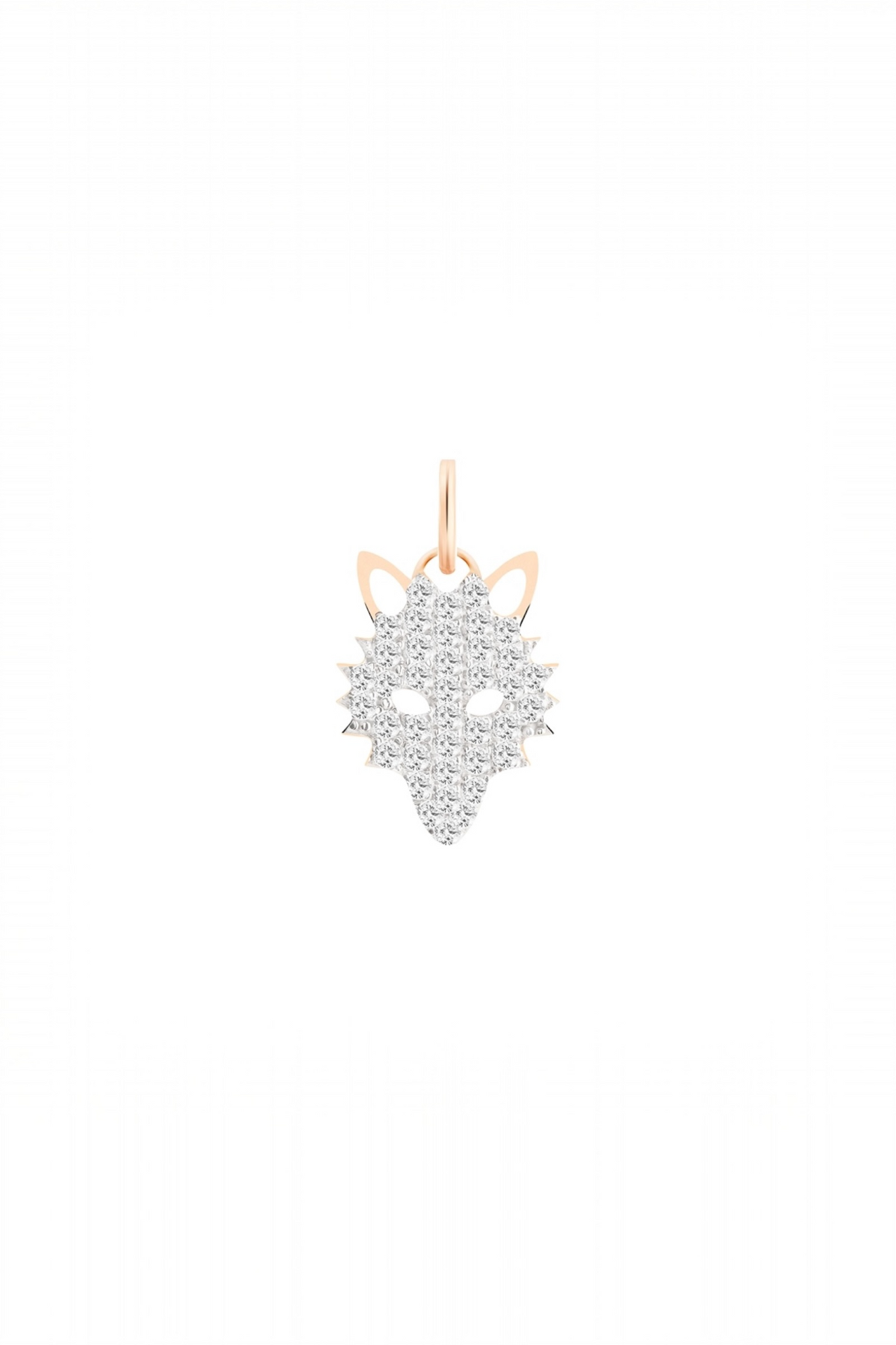 Diamond Wolf Charm