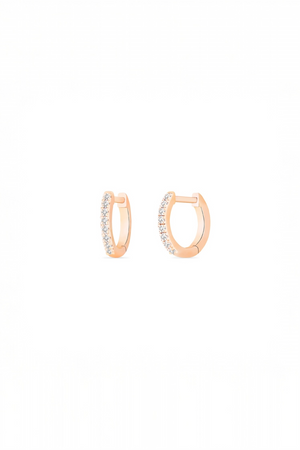 Be Mine Mini Diamond Hoops