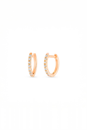 Be Mine Diamond Hoops
