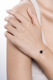Angèle Mini Onyx Heart Bracelet