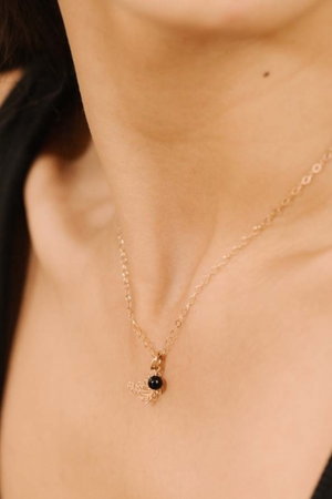 Onyx Tiny Bead Charm