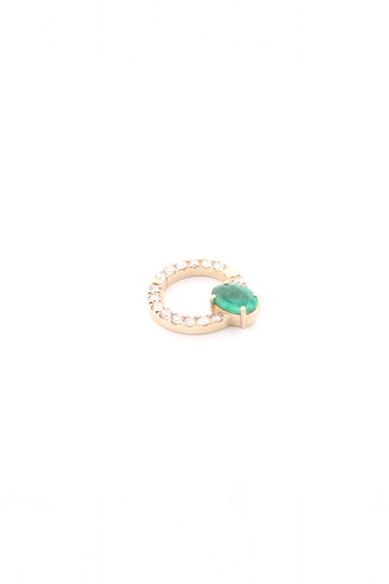 Diamond and Emerald Clip Charm