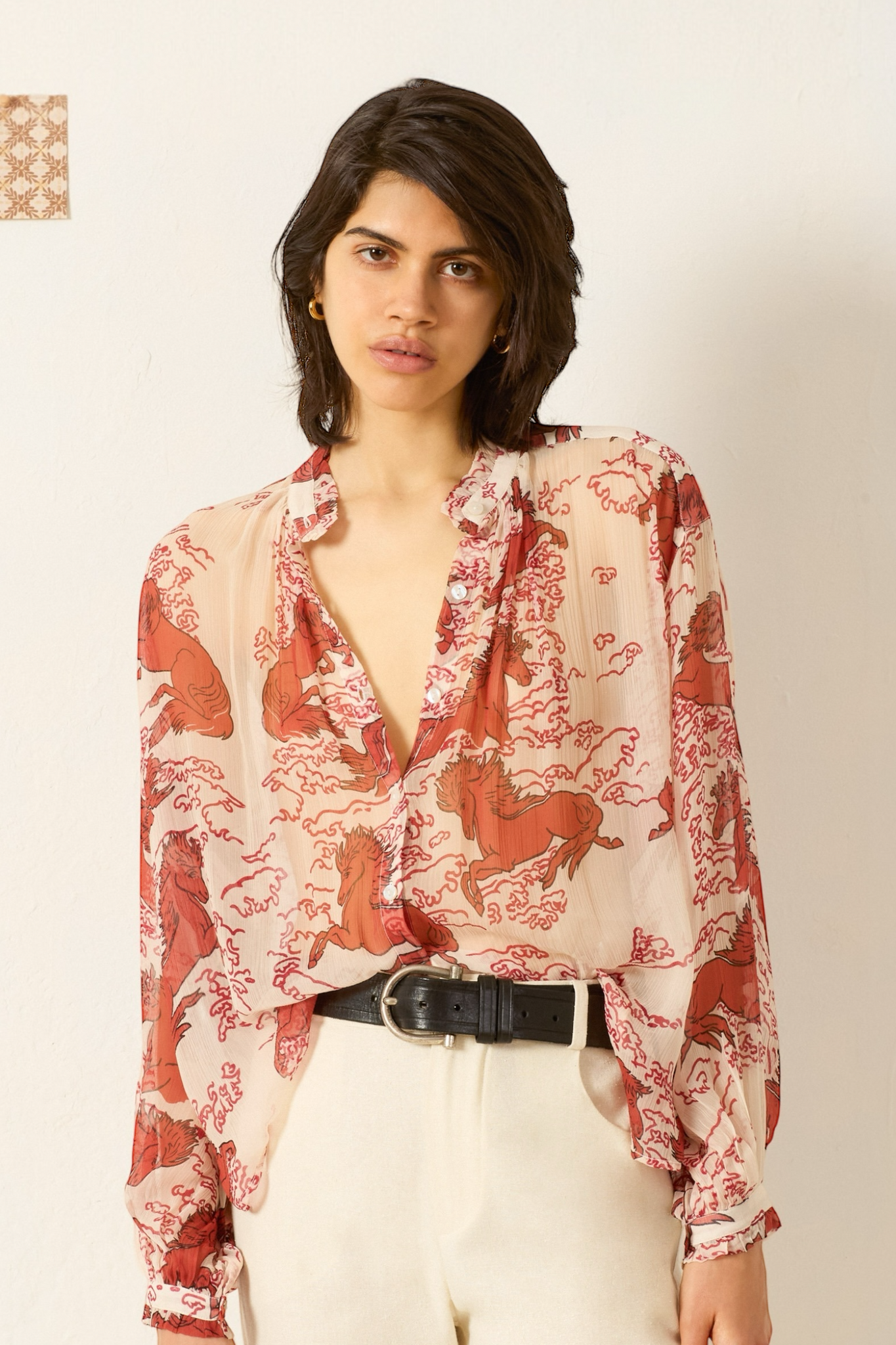 Poet Rouge Pegasus Blouse