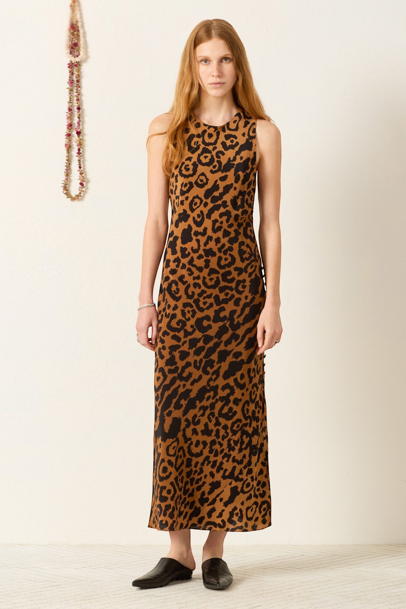Adelaide Leopard Silk Dress