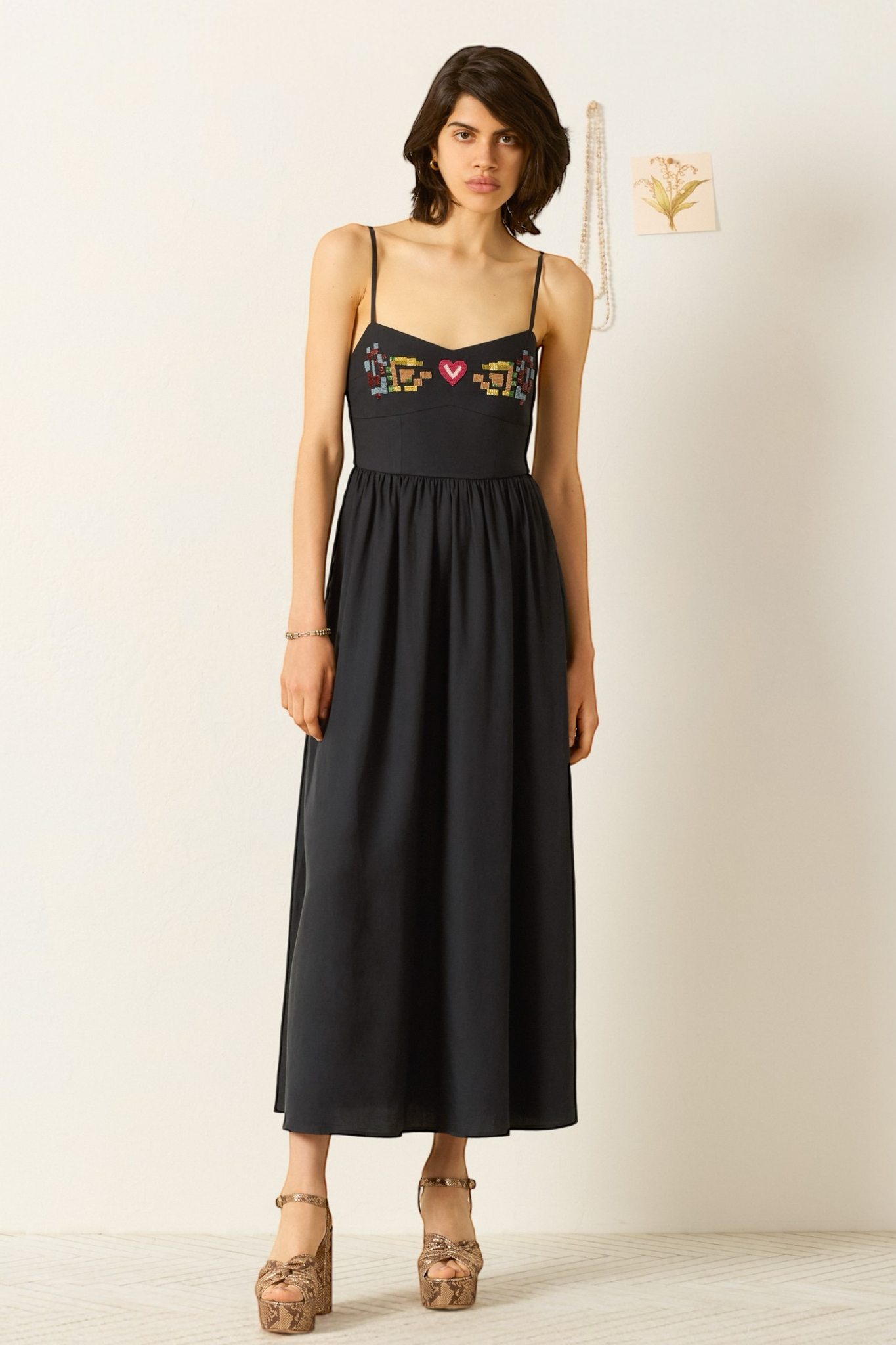 Autumn Abstract Bloom Dress