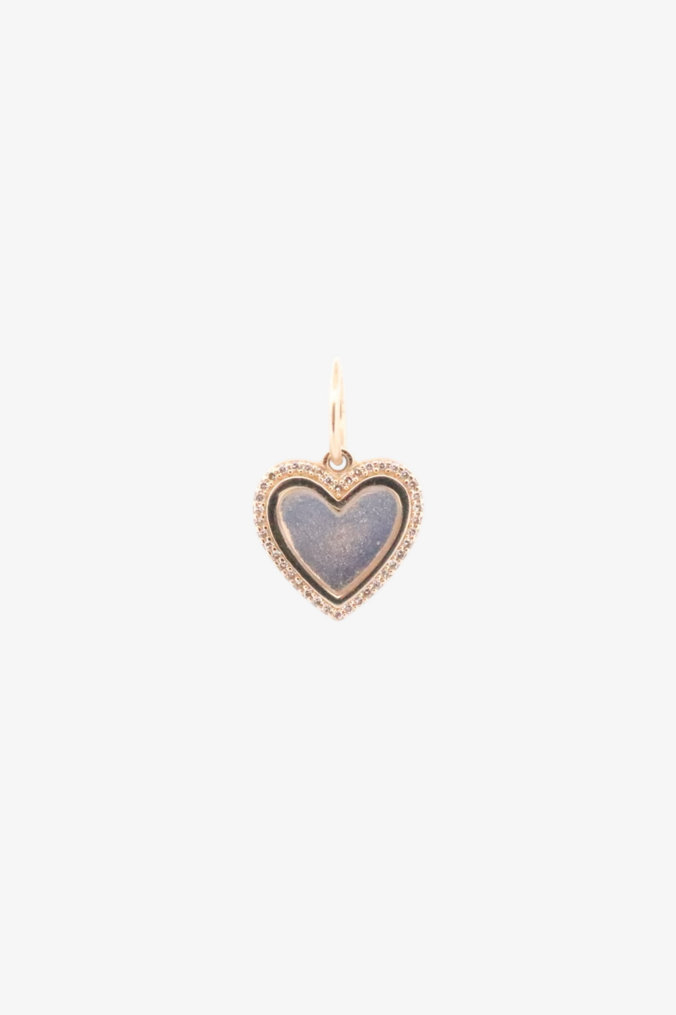Heart Charm with Diamonds