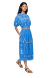 Catharina Embroidered Midi Skirt