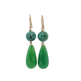 Turquoise & Chrysoprase Earrings