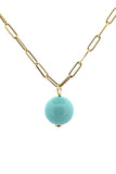 Armenian Turquoise with Diamond Charm