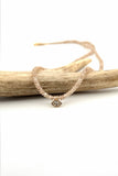Zircon Necklace w/Diamond eye charm