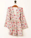Silvie Floral Beam Silk Dress