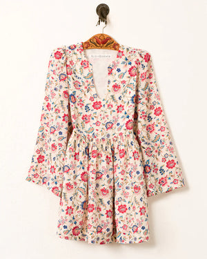 Silvie Floral Beam Silk Dress