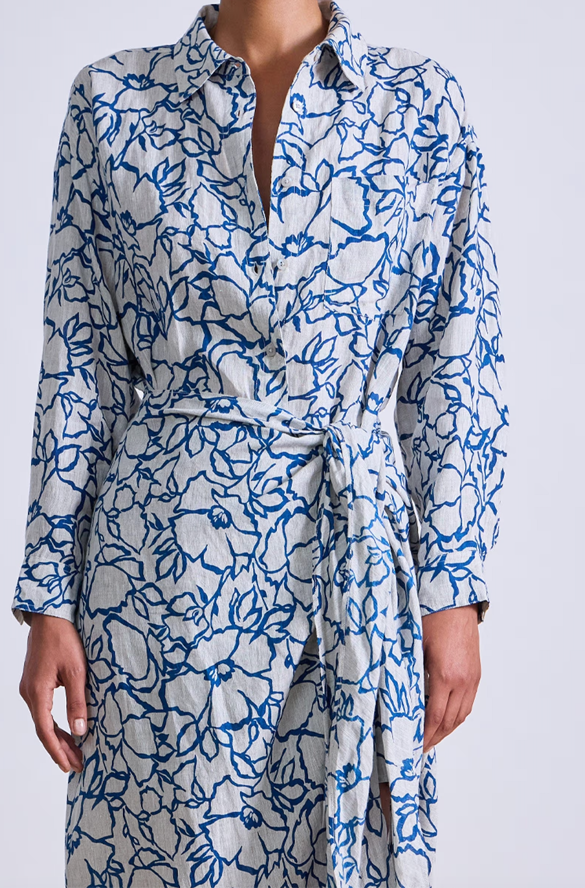 Alessandra Sarong Shirt Dress