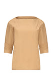 Boat Neck w Double Rolled Slv