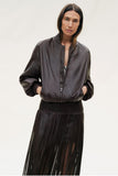 Bubble Hem Bomber Jacket