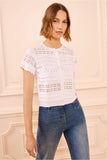 Abriana Eyelet Knit Cardigan