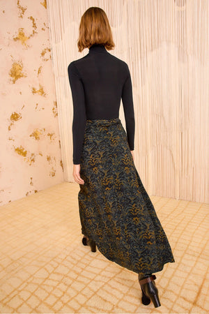 Paola Jersey High Waist Midi Skirt