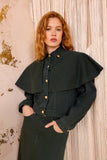 The Agata Denim Cape Jacket