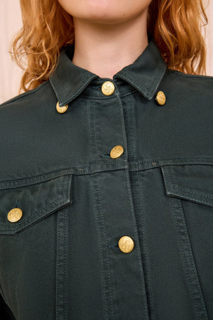 The Agata Denim Cape Jacket