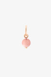 Rhodochrosite Tiny Bead Charm
