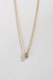 White Baguette Diamond Necklace