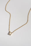 White Baguette Diamond Necklace