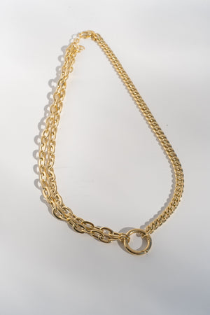 Hollow Chain with Charm Holder Necklace