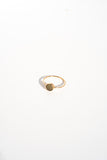 Mini Ever Golden Obsidian Disc Ring