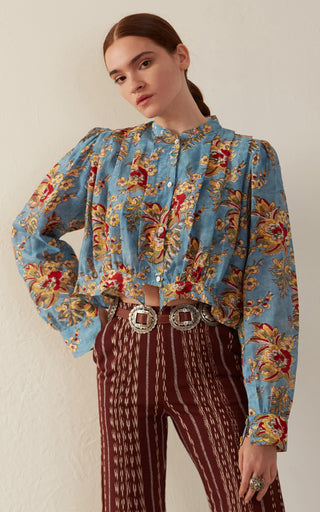 Rhiannon Azure Blouse
