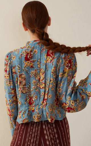 Rhiannon Azure Blouse