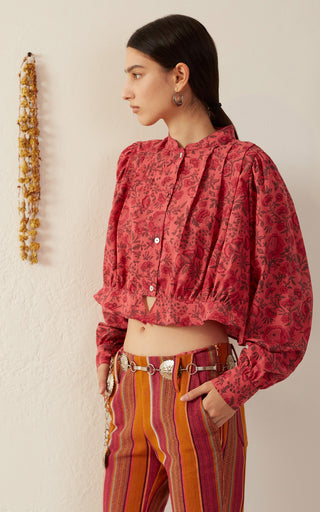 Rhiannon Raspberry Blouse