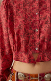 Rhiannon Raspberry Blouse